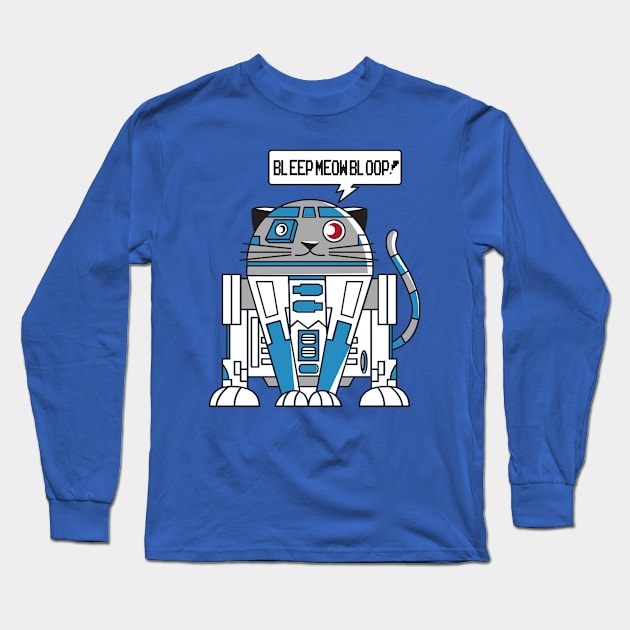 Meow 2 D2 Long Sleeve T-Shirt by dn1ce25